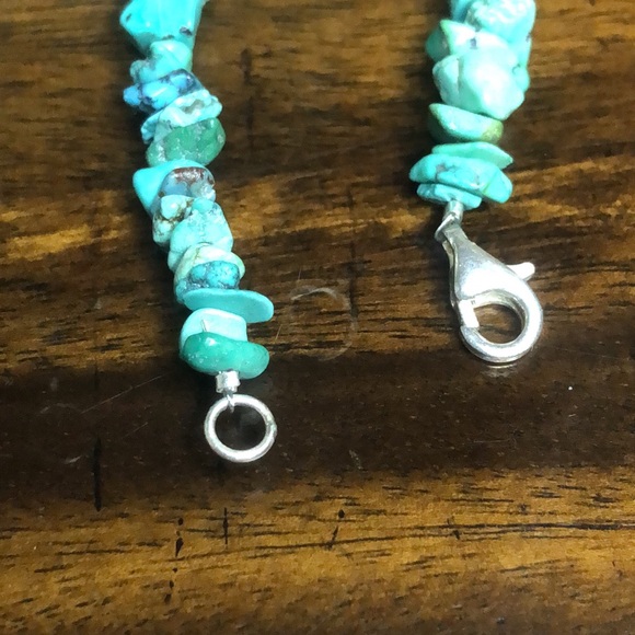 JAY KING Desert Rose Turquoise Chip Mother Of Pearl Sterling Silver Necklace - Picture 10 of 11